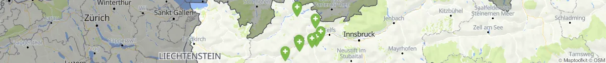 Map view for Pharmacies emergency services nearby Weißenbach am Lech (Reutte, Tirol)